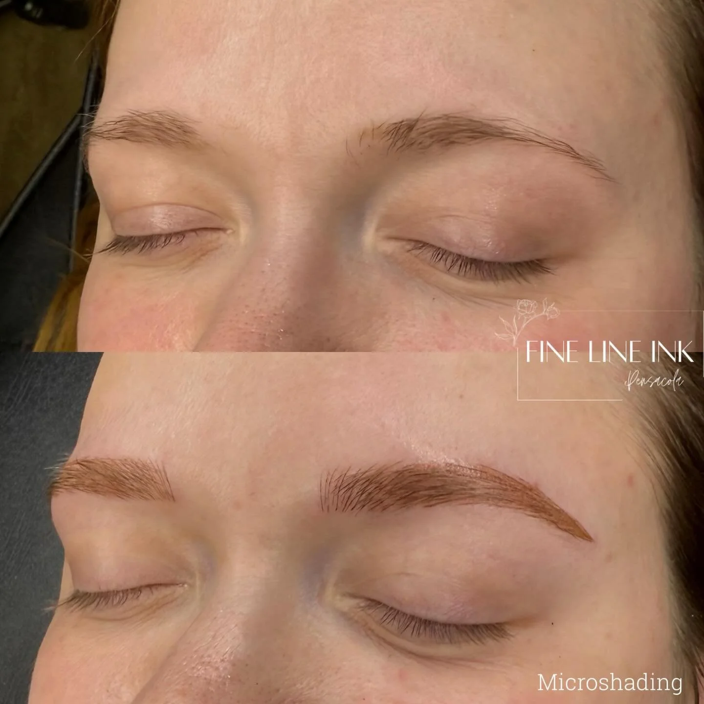 This client was tired of patchy brows with no shape. She always has to fill them in. 

Today we upgraded her shape while still keeping her natural brow hair. I can&rsquo;t wait to see these healed!!! 

#browpmu#pensacolabrows#permanetmakeup#browperma