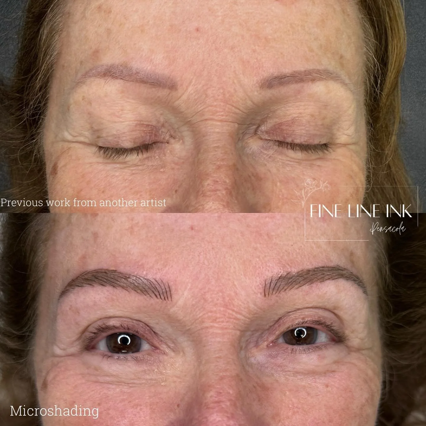 Glow up ✨

This is the mama of one of my tattoo clients. She had her brows done a couple years ago and needed a refresh!! 

#brows#pensacolabrows#pensacolapermanentmakeup#permanetmakeup#finelineinkpensacola