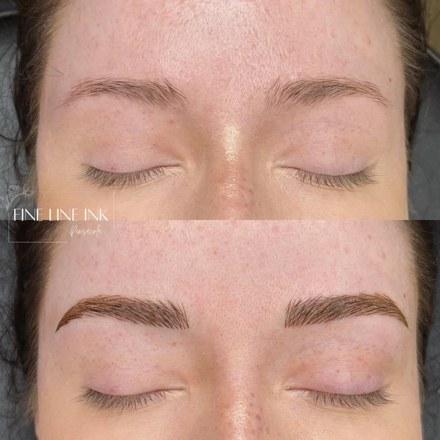 Gorgeous brows from today ✨ 

#permanentmakeup#pmu#browpmu#pensacolabrows#bowleresthetics#hanafycolourspigments#microblading#microshading