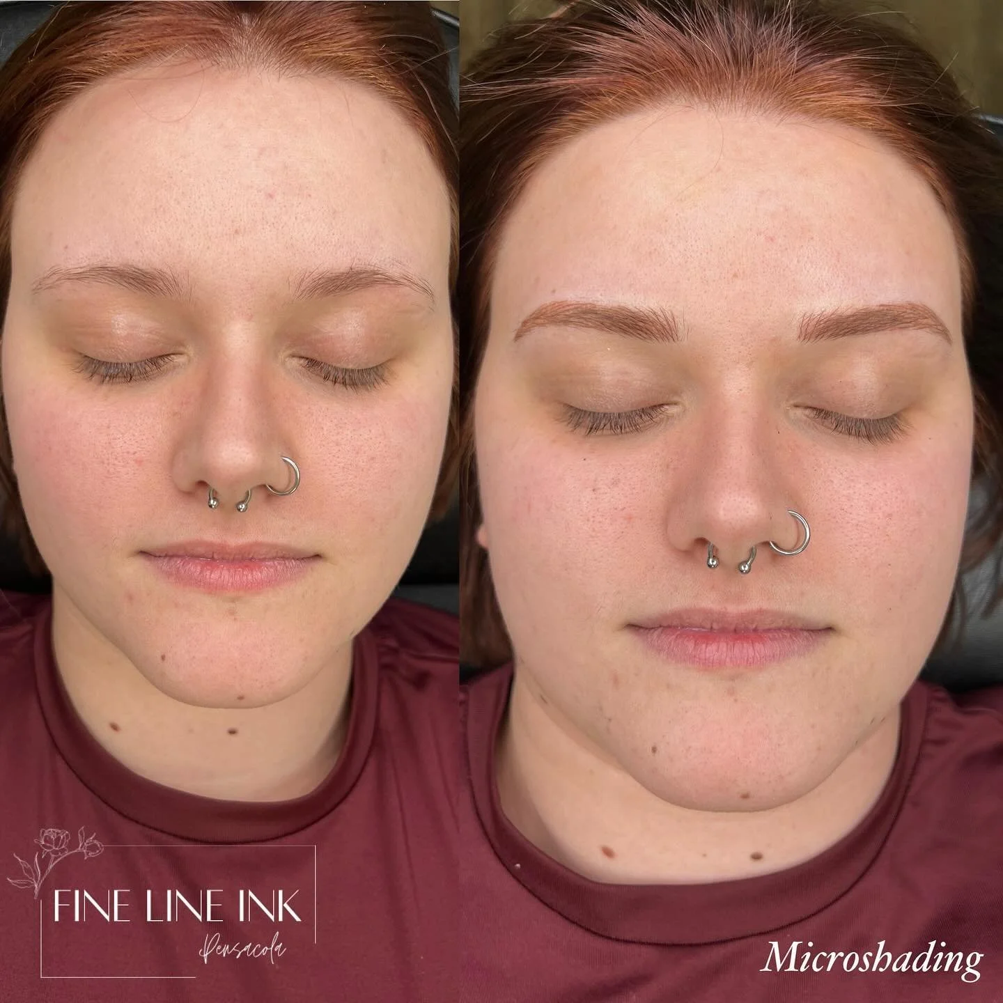 Beautiful new brows!!

✨This client wanted a bit of a straighter brow with minimal arch.

✨ She was struggling to fill them in daily and was so tired of it!! 

P.S. the color is not red it&rsquo;s going to heal a nice soft brown to match her natural.