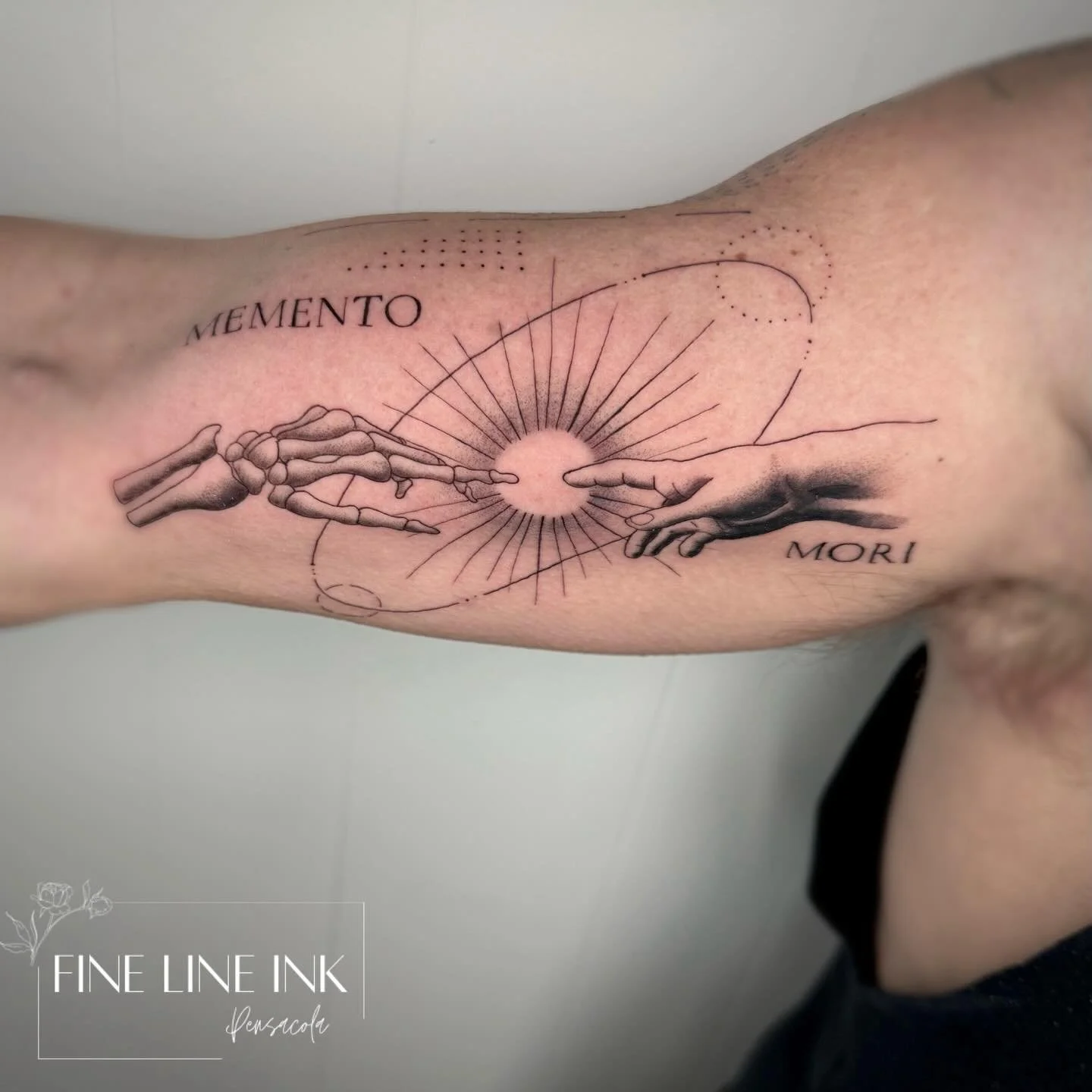 Adding on to this sleeve we started in December. 

Men can get fine line too 👆🏼

I absolutely love this style!! Can&rsquo;t wait to add more soon. 

#finelinetattoopensacola#pensacolatattoo#realismtattoo#sleevetattoo