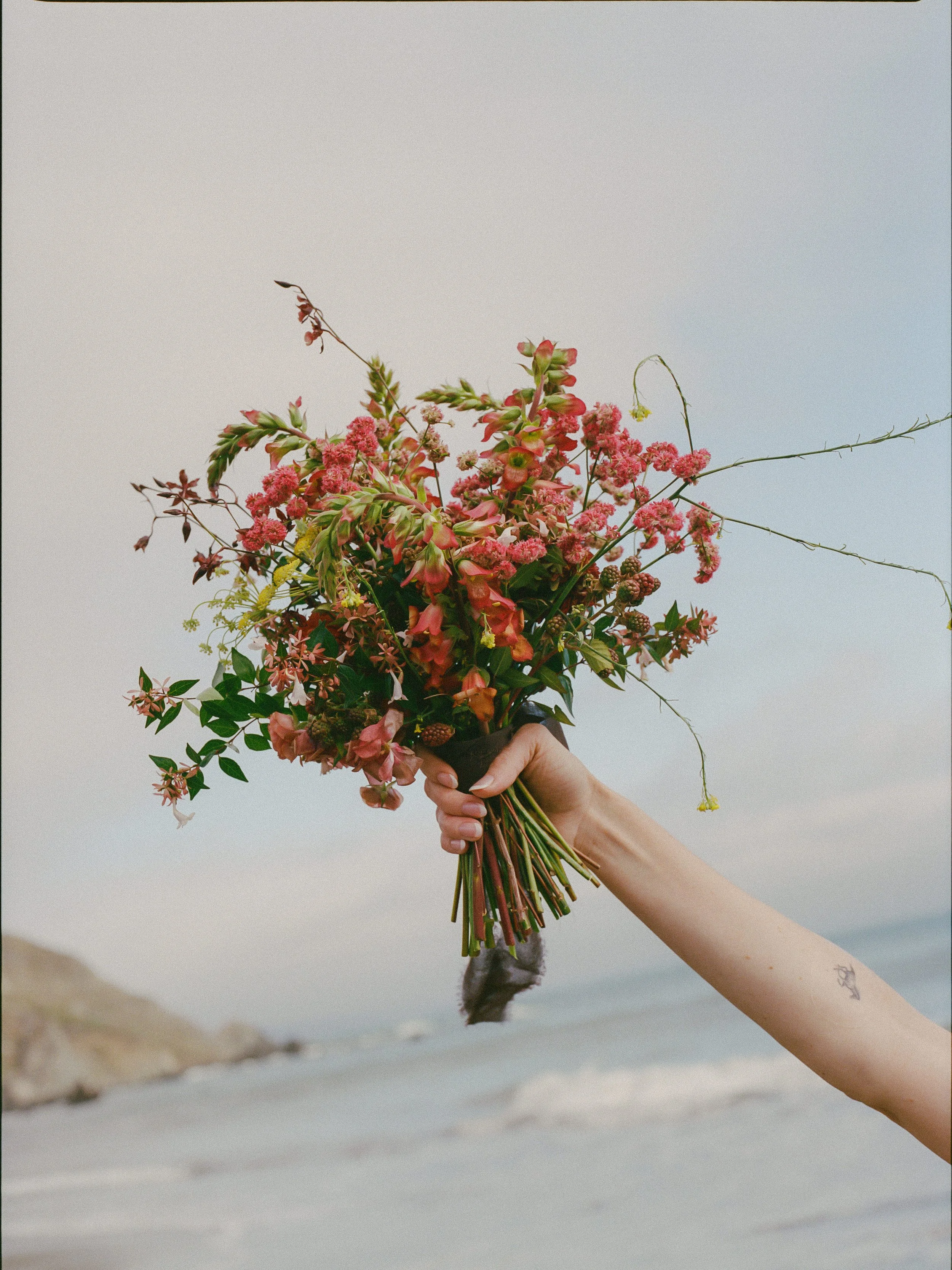 An elopement at Marin County Civic Center in Northern California. Film wedding photography by California Wedding Photographer, Eunice Beck.