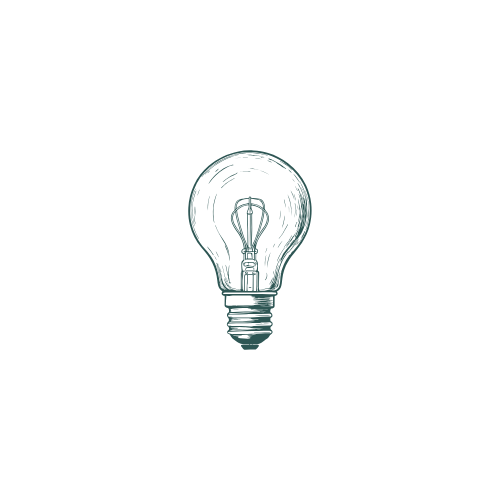 TF-CBT light-bulb icon—practical PTSD skills after recent trauma, virtual sessions in Bryn Mawr & Newark, DE.