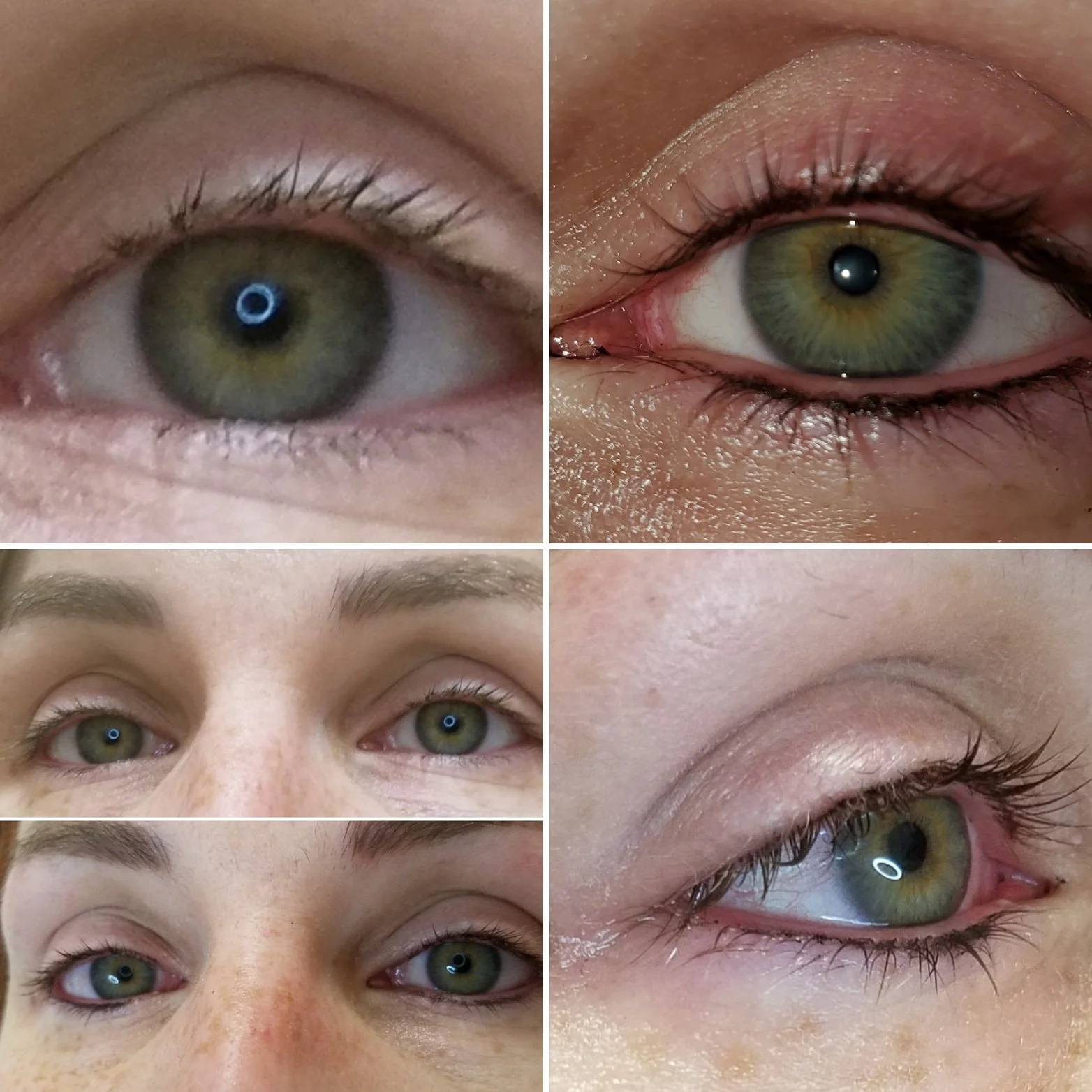 permanent eyeliner lash enhancement before after