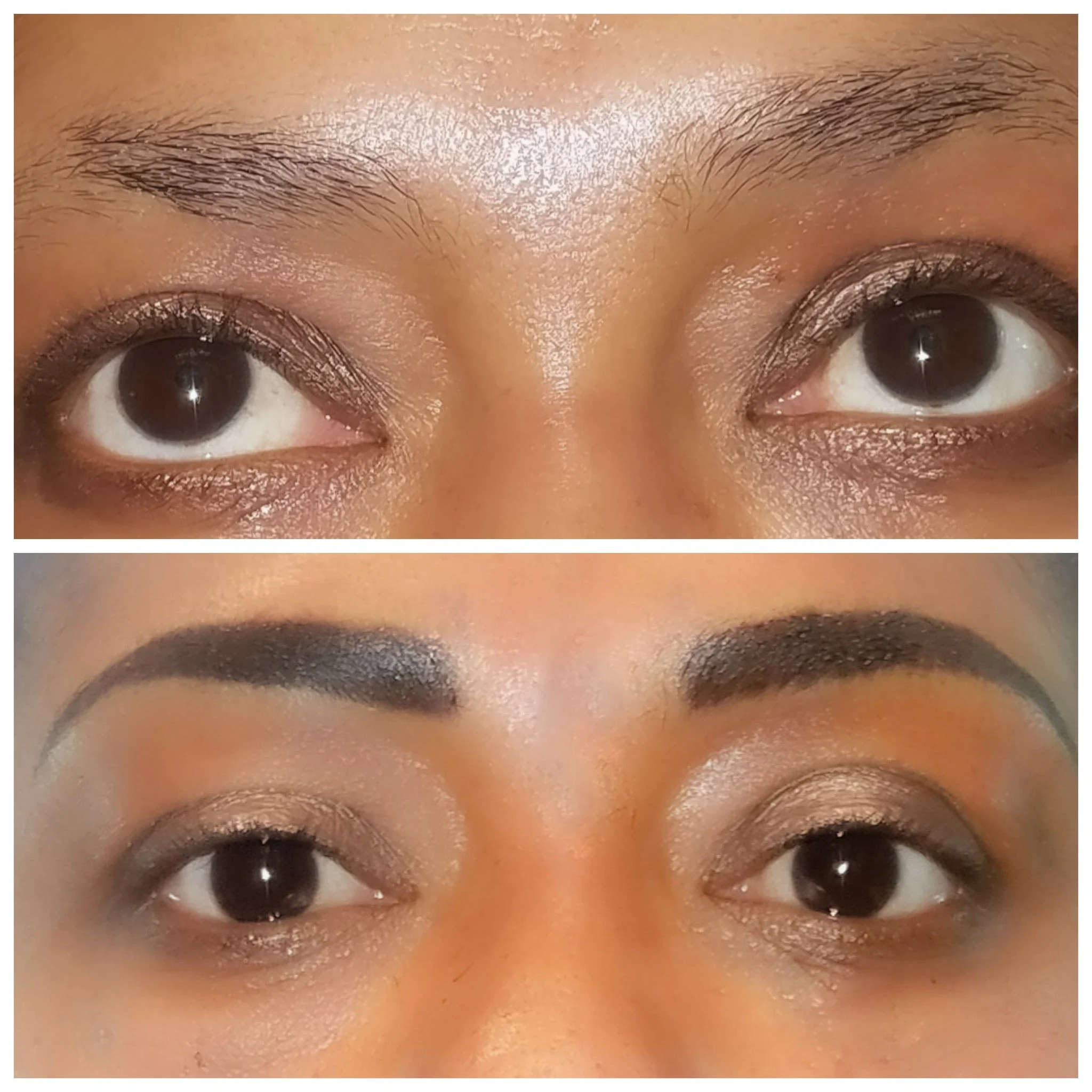 powder brows before after