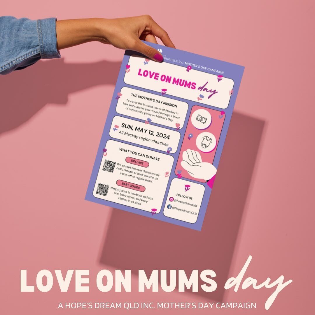 🌷 SPREADING THE LOVE THIS MOTHER&rsquo;S DAY 🌷

Link in bio for more info on how we&rsquo;re making this Mother&rsquo;s Day about our community of Mackay mums in need, and how you can show your support 🙏🏻

https://www.hopesdream.org.au/links