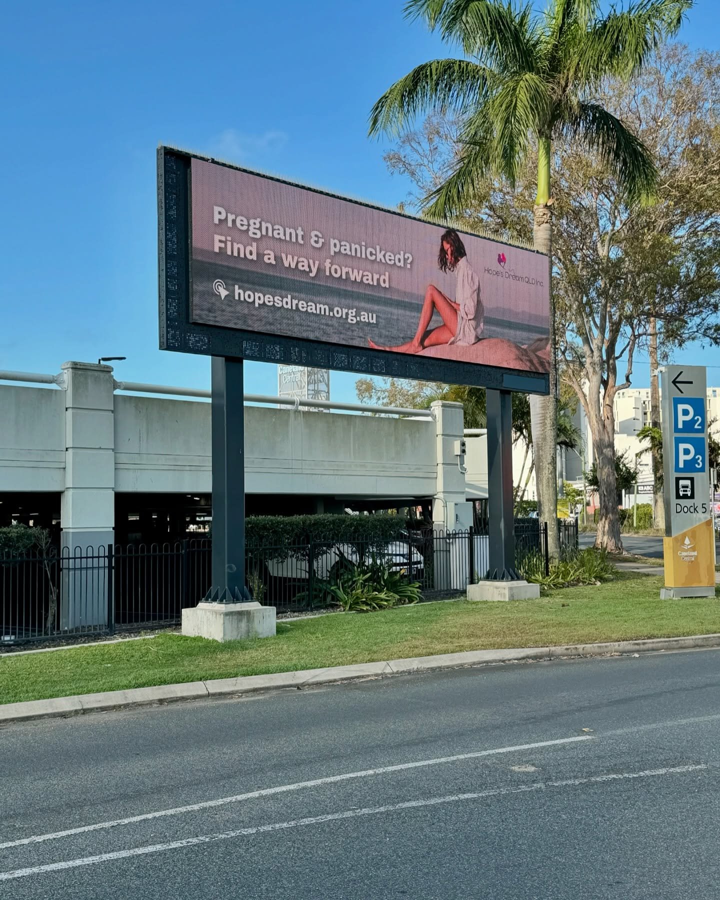Have you seen our billboard at @caneland.central? Check it out as you&rsquo;re heading along Mangrove Road 🚗 

We&rsquo;re spreading the word that we&rsquo;re here for the women and families of the Mackay region! 📣

If you know of anyone in a trick