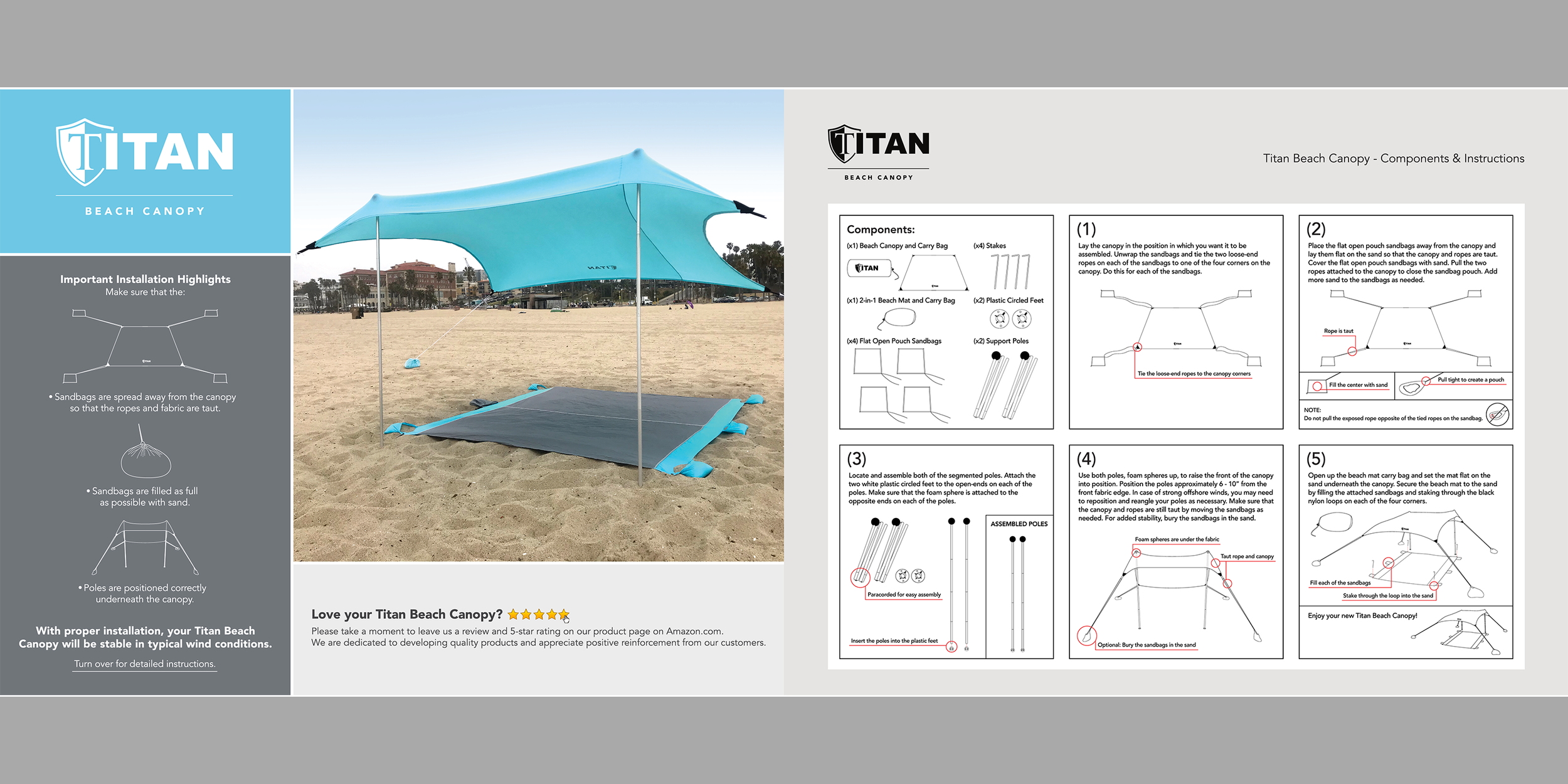 Titan Beach Canopy