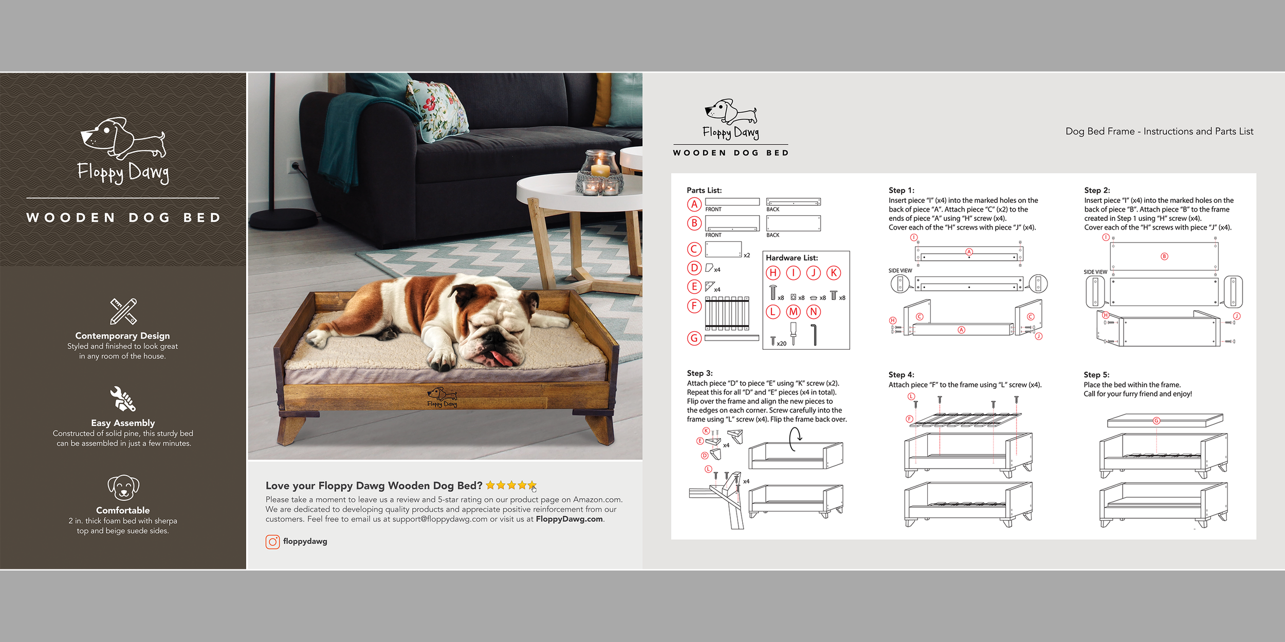 Floppy Dawg Pet Bed
