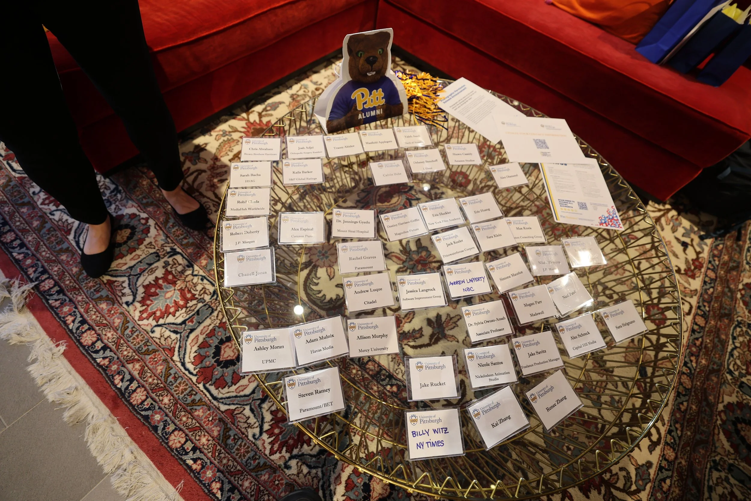 The ubiquitous nametag at the start!