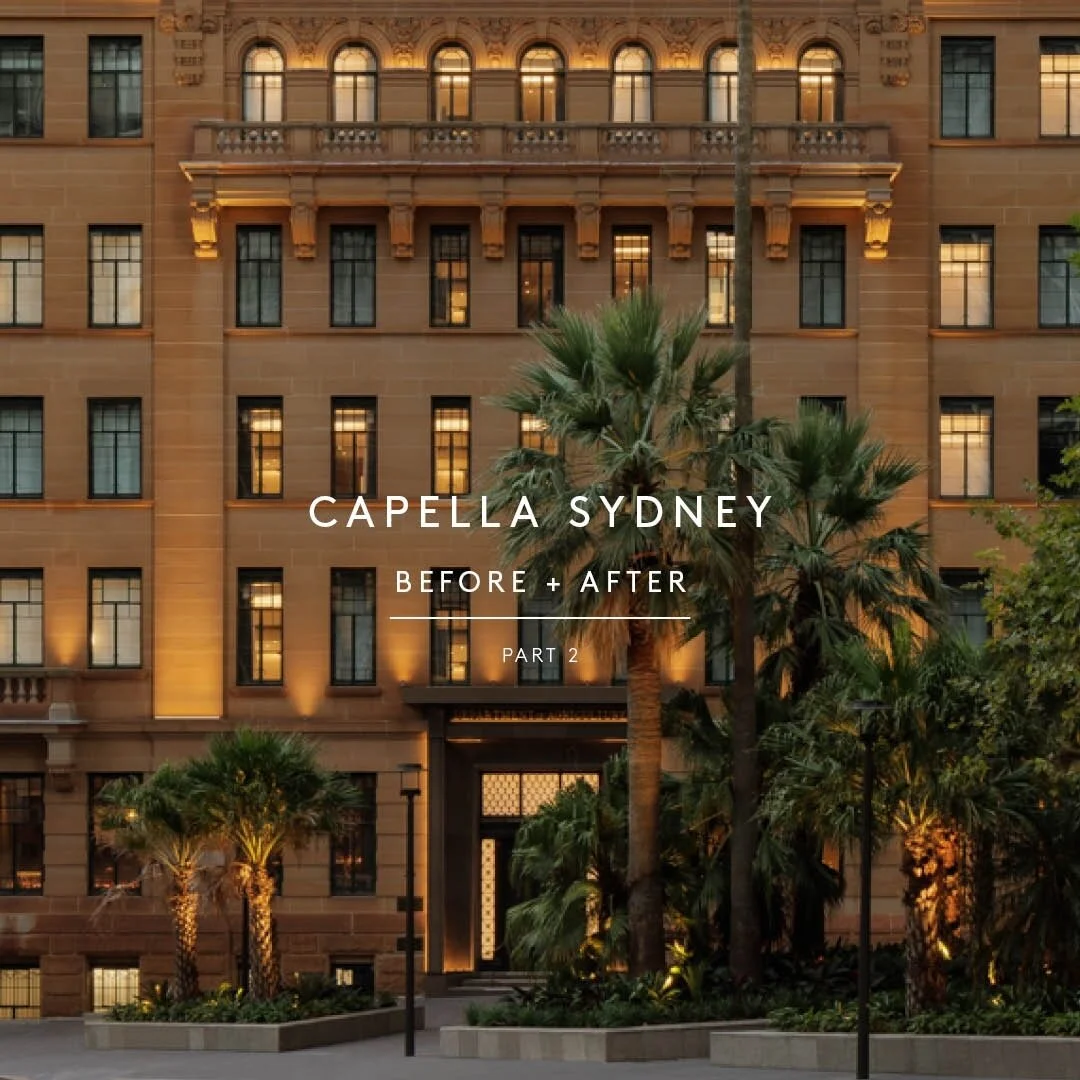 &quot;BEFORE &amp; AFTER&quot;⁠
⁠
These photos tell the story of this incredible transformation so well. @capellasydney is an exemplar of adaptive re-use, successfully celebrating the original architectural features of this heritage-listed building w