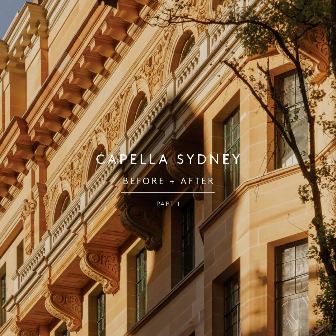 &quot;BEFORE &amp; AFTER&quot;⁠
⁠
These photos tell the story of this incredible transformation so well. @capellasydney is an exemplar of adaptive re-use, successfully celebrating the original architectural features of this heritage-listed building w