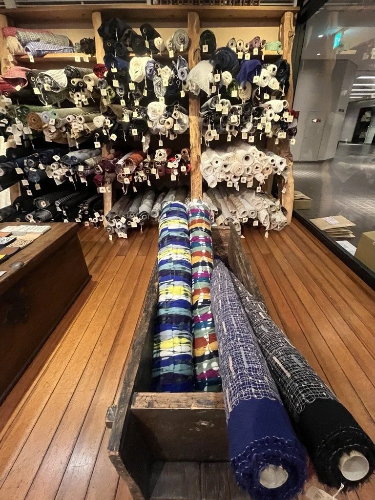 Contemporary textiles at Nuno fabric store. Photo by Lucas Chirnside.
