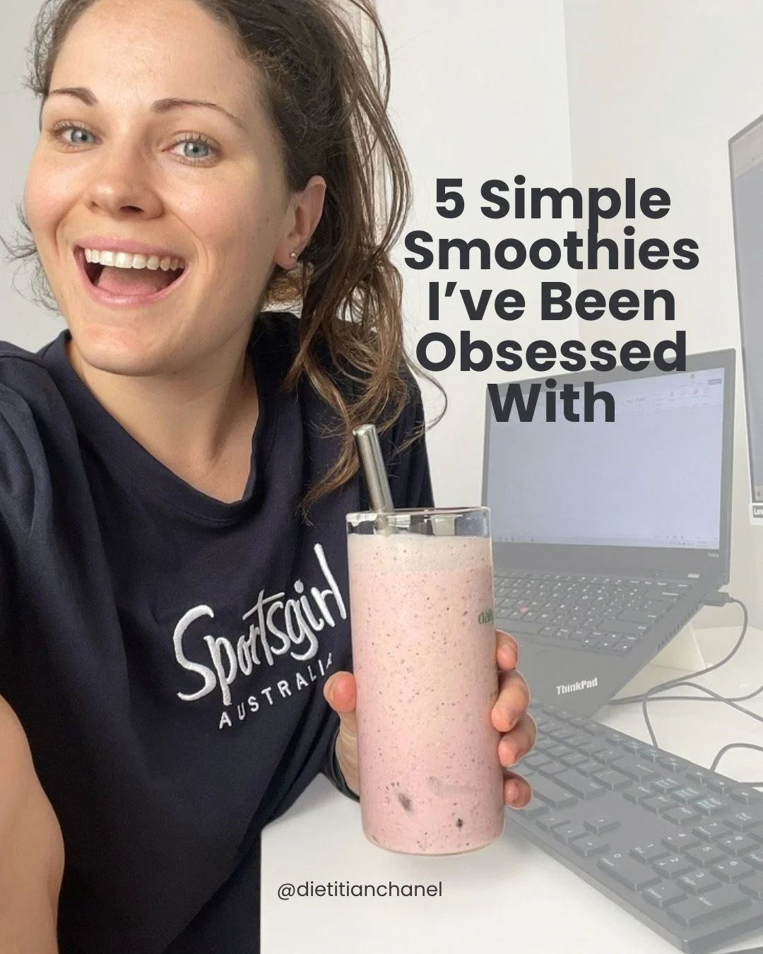 5 simple smoothies I&rsquo;ve been obsessed with   🥤(01) SKIN LOVING SMOOTHIE

200mls milk of choice
1 serve collagen (@thecollagen.co)
150g Frozen mango
1 tsp Honey
2 tbsp yoghurt
1/2 tsp Hemp seeds
1/2 tsp chia seeds

🍓(02) STRAWBERRIES AND CREAM