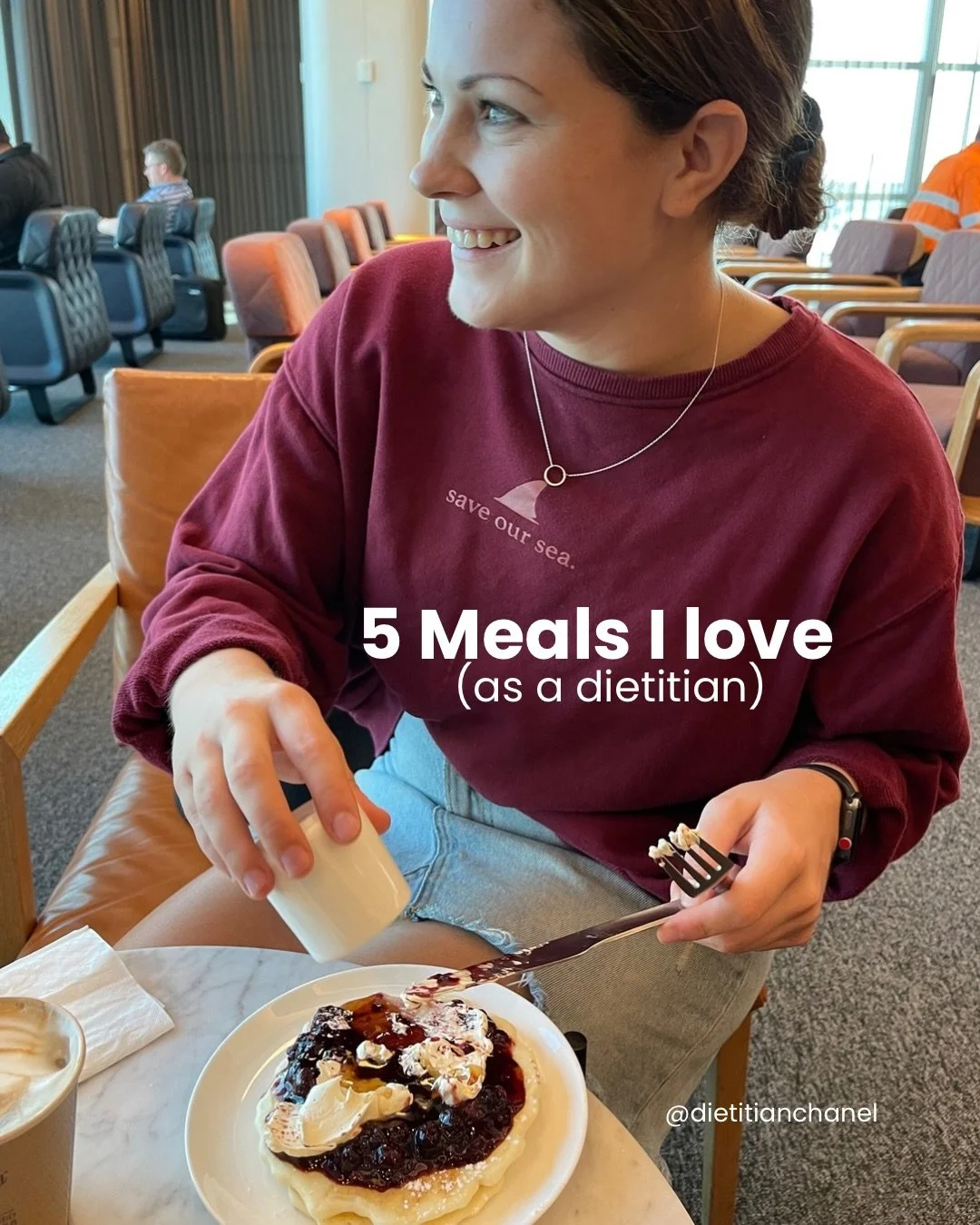 Five meals I love (as a dietitian) 

(01) nothing beats a freshly toasted bagel with eggs, avocado and cream cheese (a great blend of carbs, healthy fats and protein) 
(02) cauliflower and lentil aloo gobi is absolutely delish and packed with plant b