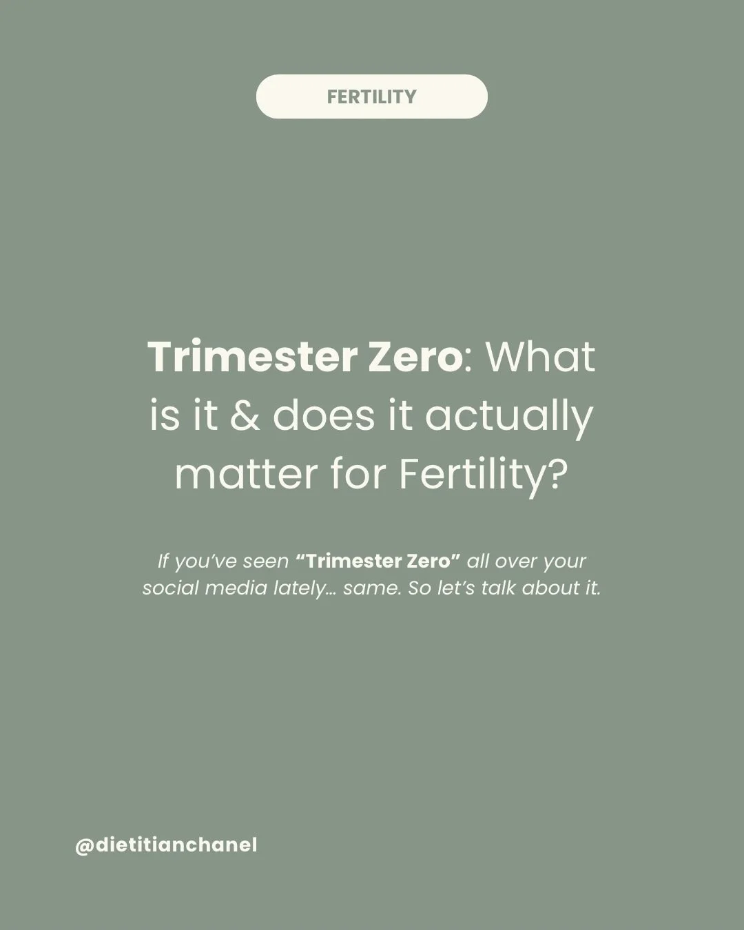 Trimester Zero: What Is It &amp; Does It Actually Matter for Fertility?

If you&rsquo;ve seen &ldquo;Trimester Zero&rdquo; all over your social media lately&hellip; same. So let&rsquo;s talk about it.

What is Trimester Zero? Trimester Zero refers to