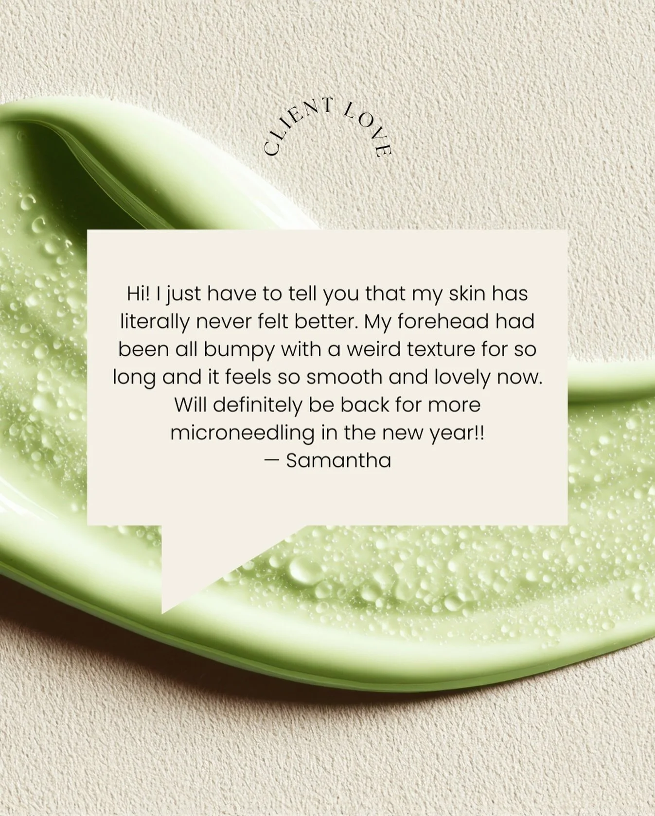 Hearing feedback like this means so much🥹 Texture concerns&mdash;especially on the forehead&mdash;are often a result of slower cell turnover and structural changes within the skin that topical products alone can&rsquo;t fully address.

Microneedling