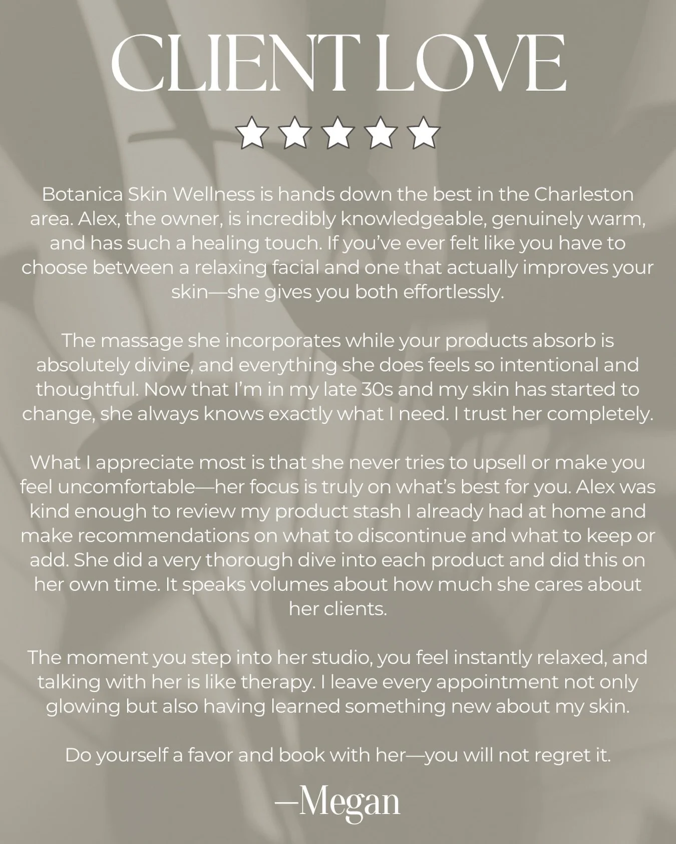 There&rsquo;s nothing more meaningful than hearing that someone feels cared for the moment they walk through our doors 🤍

This review perfectly captures everything we strive for:
real connection, customized care, and treatments that leave you glowin