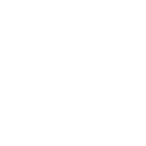 White fern leaf silhouette on a black background