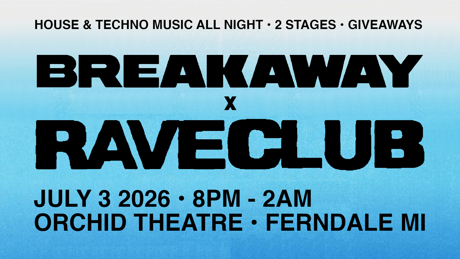 BREAKAWAY MUSIC FESTIVAL PRE-PARTY