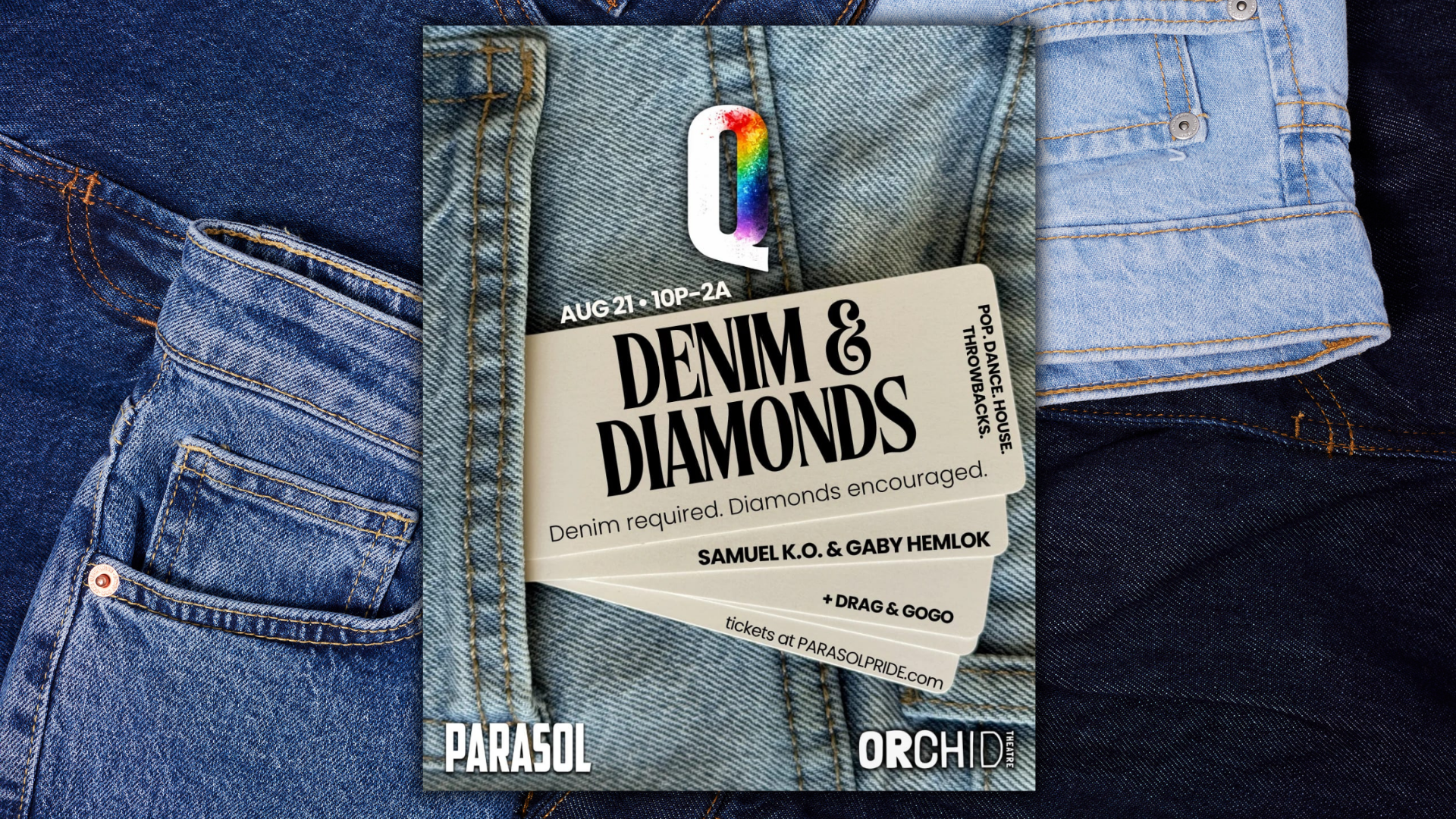 PARASOL: DENIM & DIAMONDS