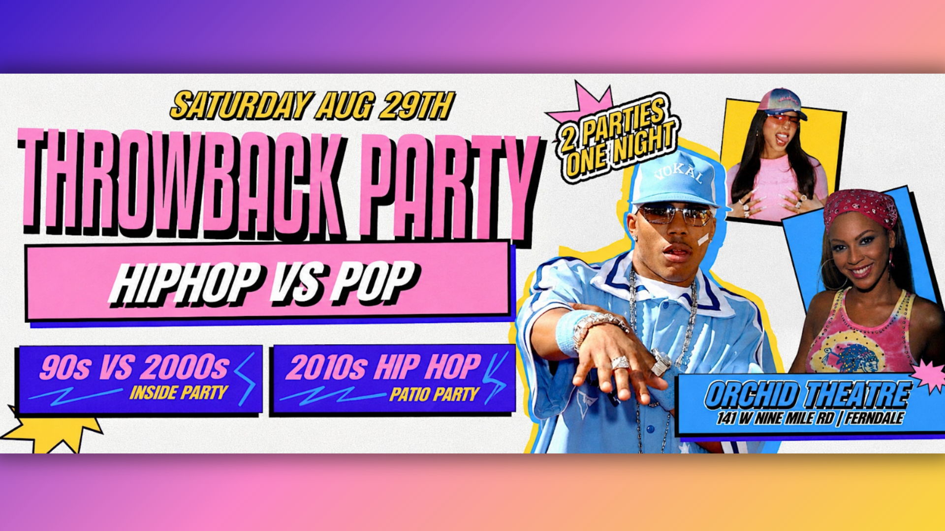 90’S VS 2000’S THROWBACK PARTY