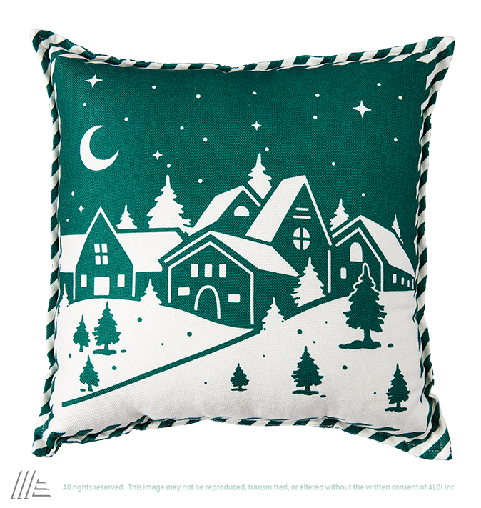 ALDI Christmas Village Pillow.png