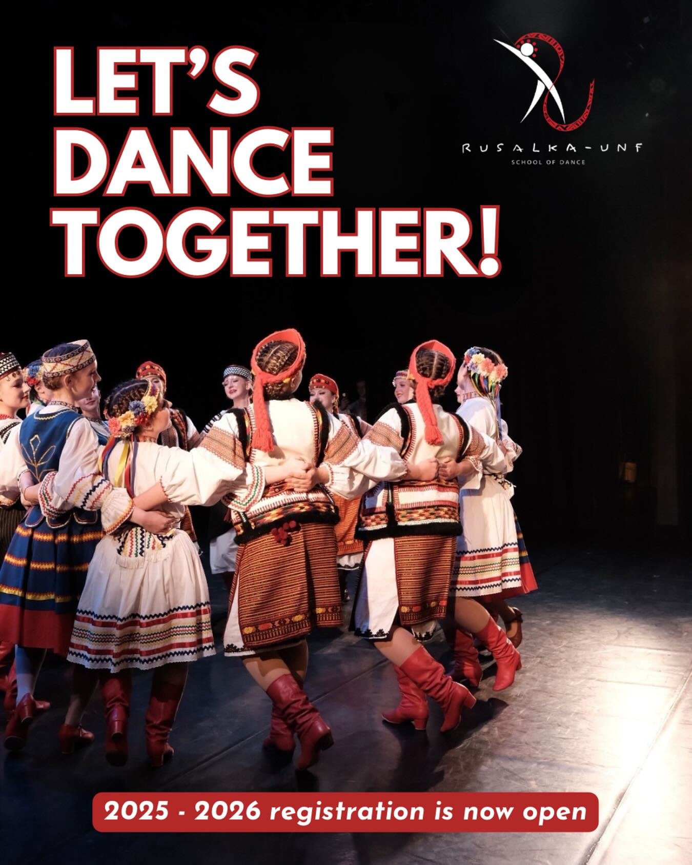 🎉 Rusalka UNF School of Dance 2025 Registration is NOW OPEN! 🎉

It&rsquo;s time to leap into a brand new season of Ukrainian dance! After another incredible year on stage, we&rsquo;re back with a full lineup of exciting classes for dancers of all a
