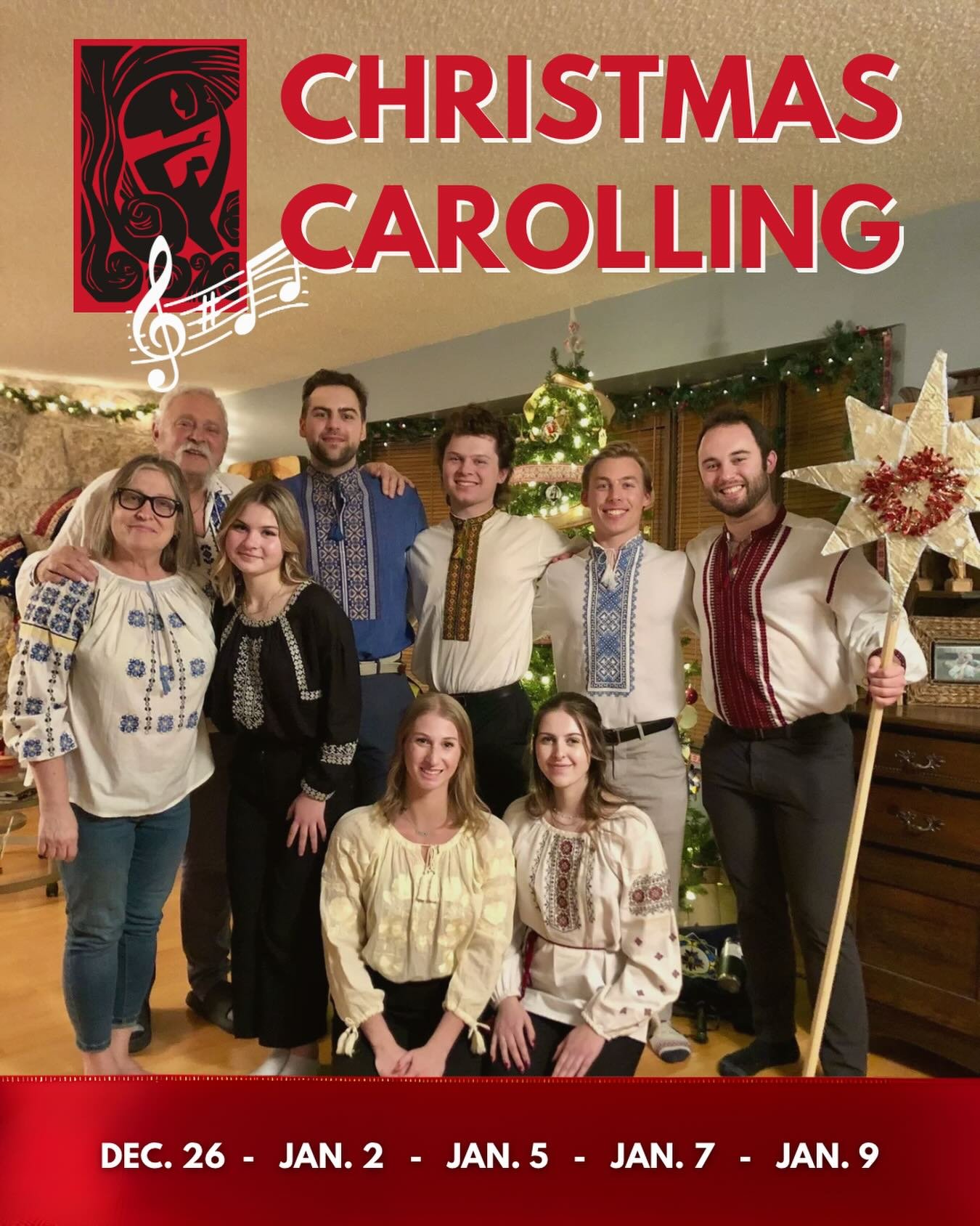 Let Rusalka bring the heart of the holidays right to your doorstep. ✨

Our dancers are once again sharing the timeless Ukrainian tradition of Christmas carolling - lifting spirits, filling homes with music, and keeping culture shining bright through 