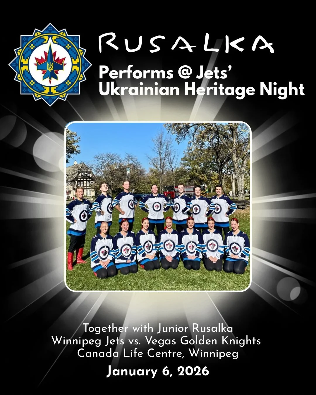 Ukrainian pride takes centre stage 🇺🇦💙💛
Rusalka is thrilled to perform with @junior.rusalka at the @nhljets Ukrainian Heritage Night on January 6 at Canada Life Centre!

Join us pre-game and during intermissions as we bring the power and traditio
