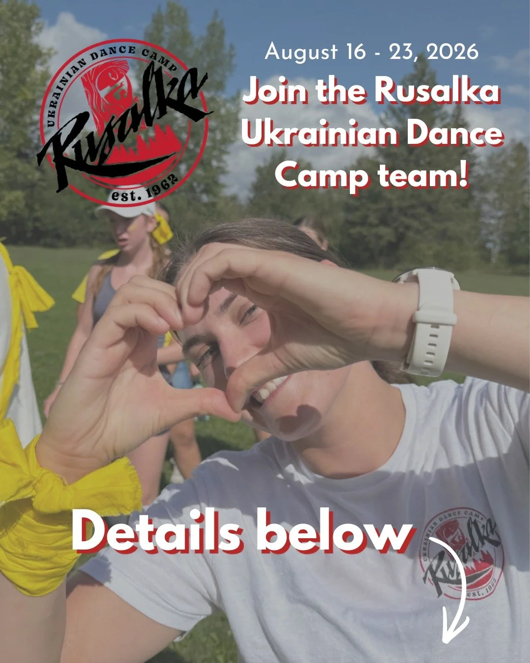 Be part of something special this summer and join the Rusalka Ukrainian Dance Camp team!🇺🇦

As Rusalka Ukrainian Dance Camp continues to grow, we're thrilled to welcome more campers than ever before in 2026! With this exciting expansion, we're look
