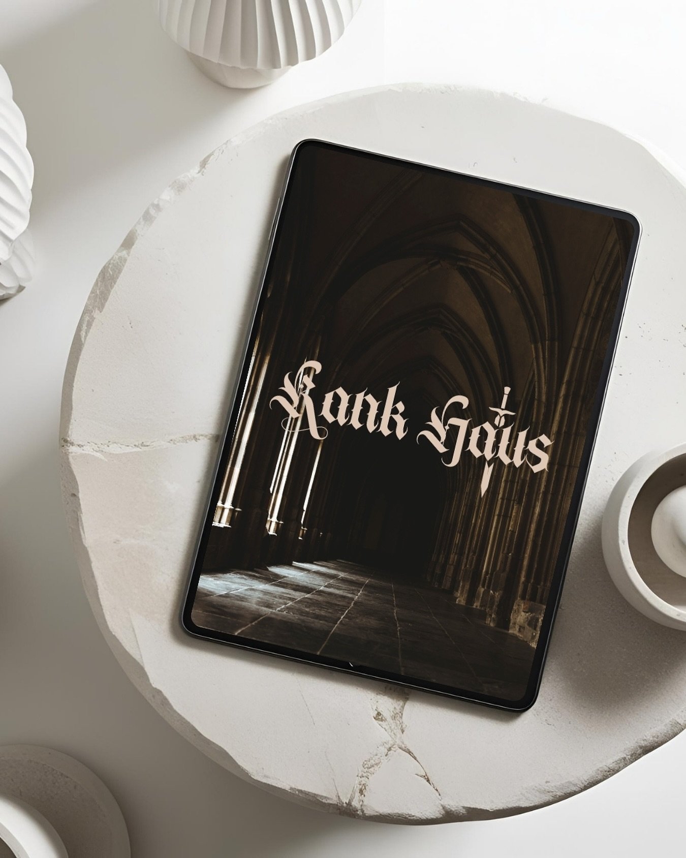 We&rsquo;re working closely with @rankhaus.au to bring their new look to life &mdash; and here&rsquo;s one of the logo mockups they&rsquo;re choosing from! ⚔️

Featuring gothic vibes, medieval elements, and a bold sense of originality, we can&rsquo;t