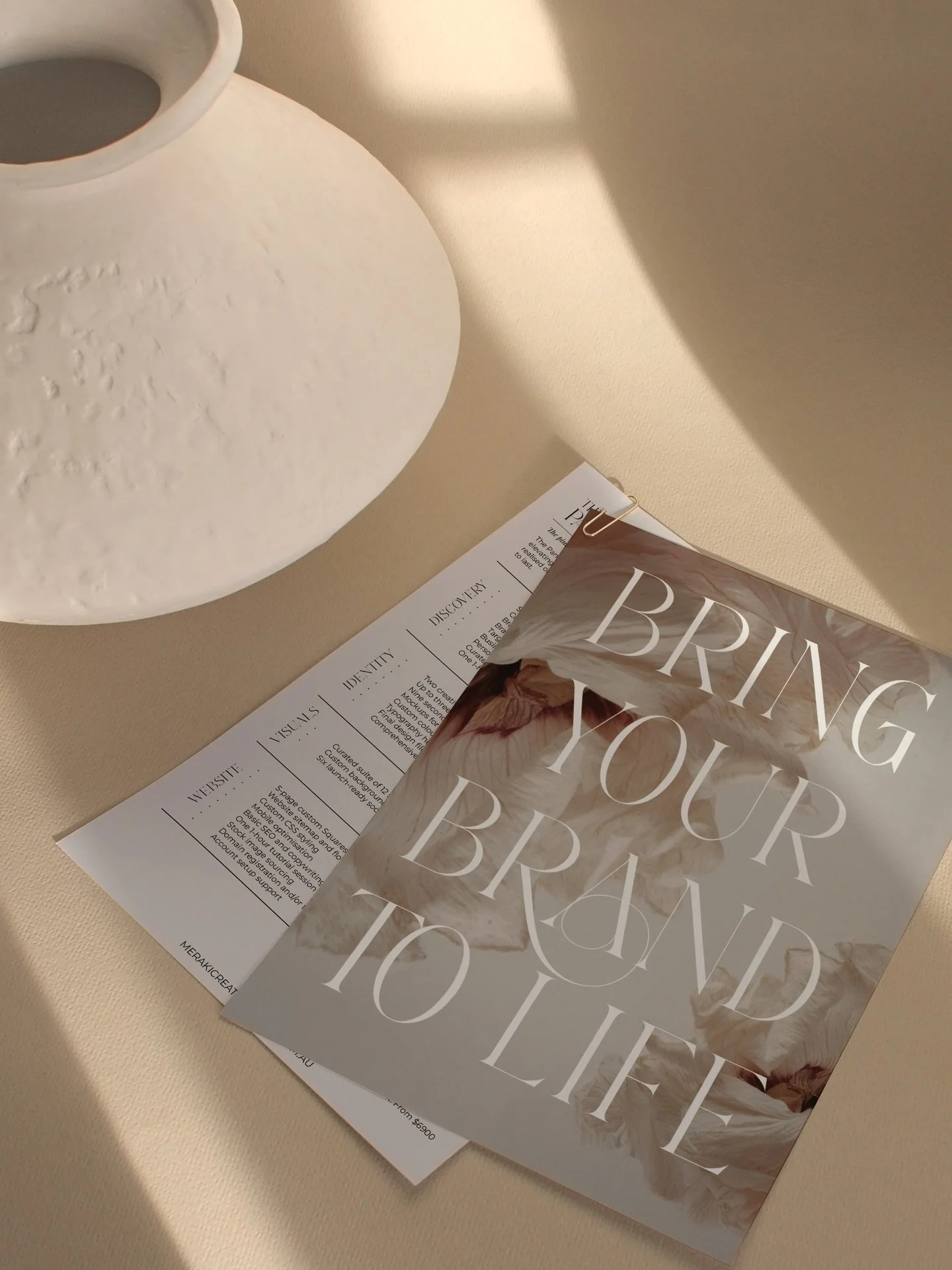 Services &amp; Pricing Guide 2026 ✨

Branding is one of the biggest investments you&rsquo;ll make in your business and now it&rsquo;s easier than ever to understand the journey you will take when working with Meraki Creative Agency. 

Our brand new s