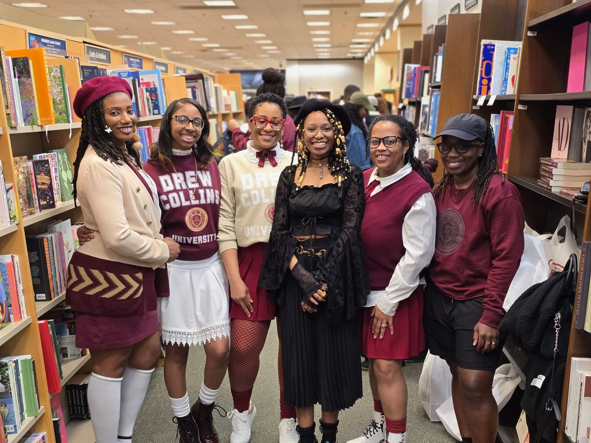 Afromuse Arts photographed at "The Secret World of Maggie Grey" book signing in cosplay.