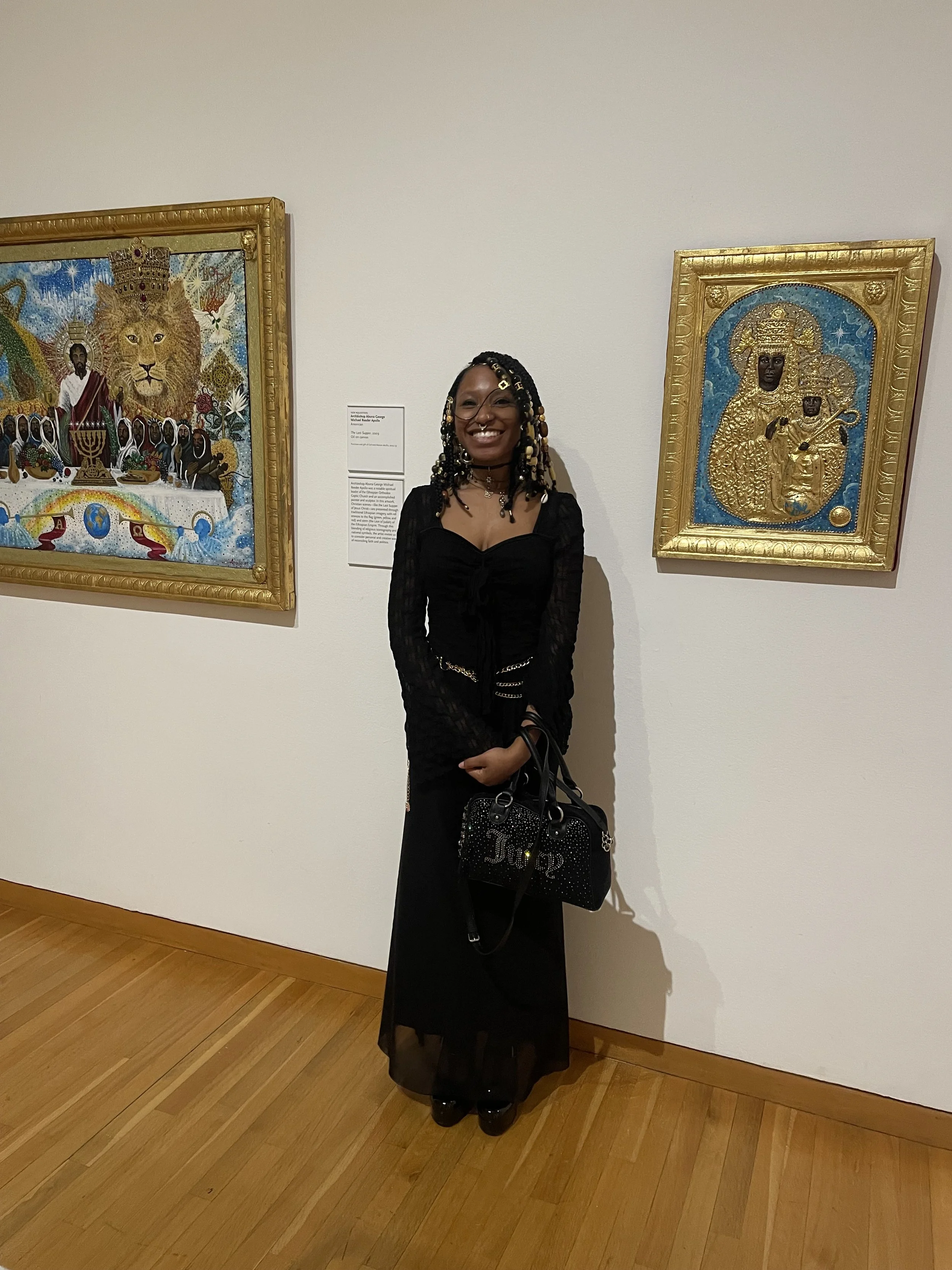Afromuse Arts photographed at The High Museum of Art. Life Imitates Art.