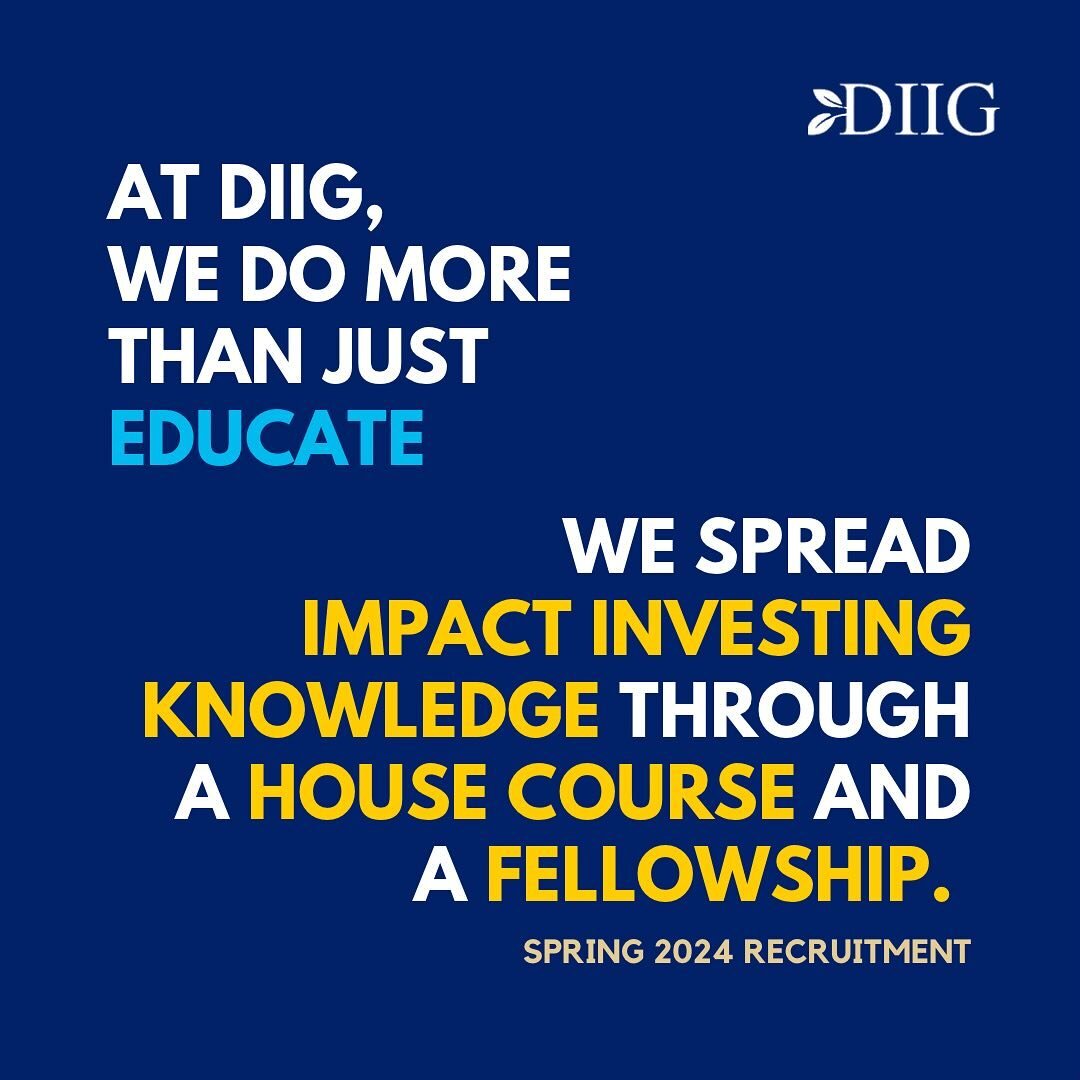 Our Education Division runs our flagship House Course and Impact Fellowship. What better way to learn about Impact Investing than to join the people who know it best? Recruitment now open to 1/19 (Friday)