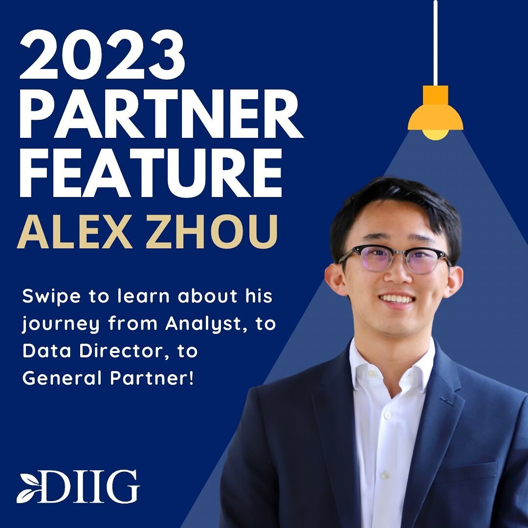 Last but not least we&rsquo;re introducing Alex Zhou! Alex has been with DIIG and the Data Division for 4 years. Swipe to learn more about his journey and his plans for the future!