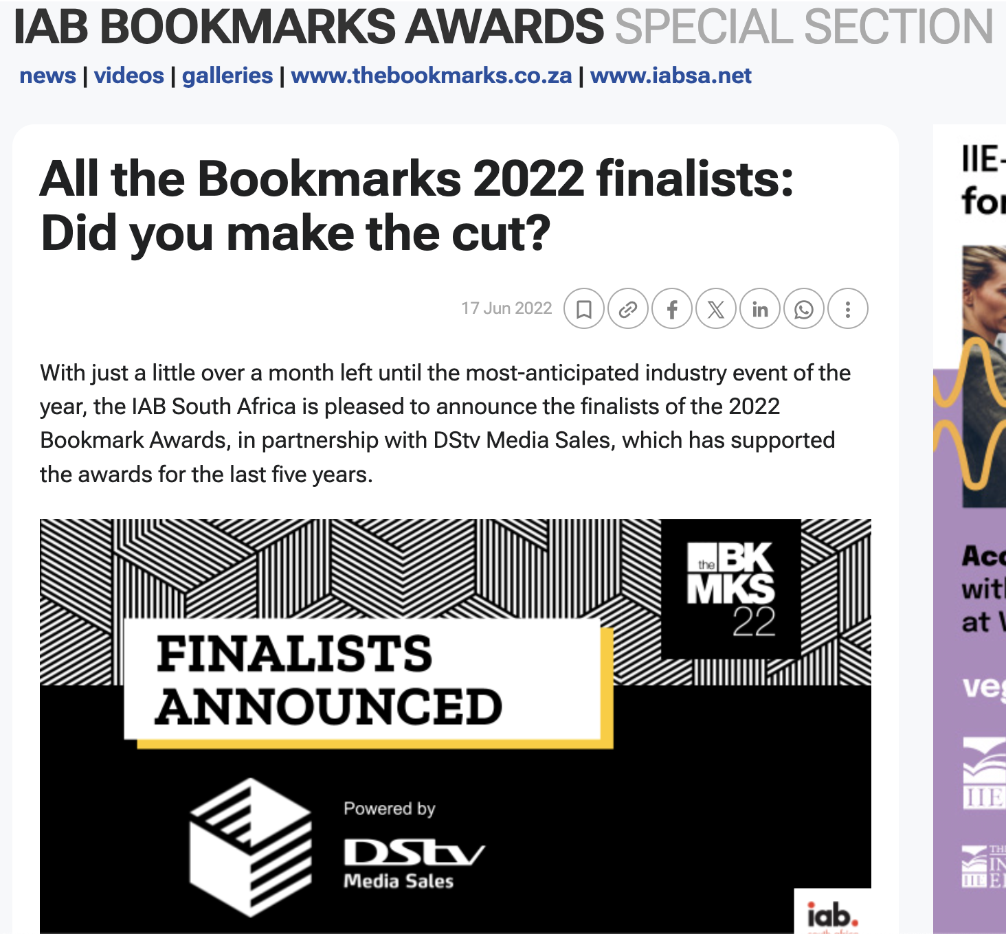 All the Bookmarks 2022 finalists: Did you make the cut?