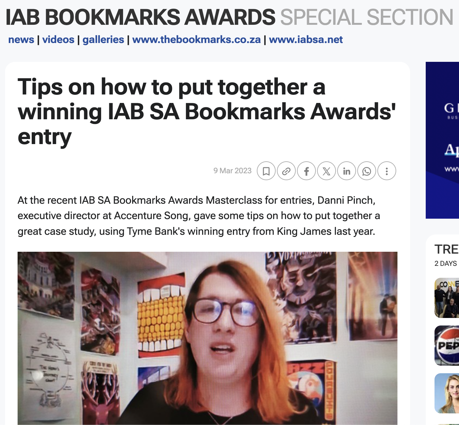 Tips on how to put together a winning IAB SA Bookmarks Awards' entry