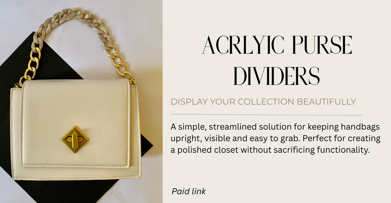 Cream purse, organizing, style