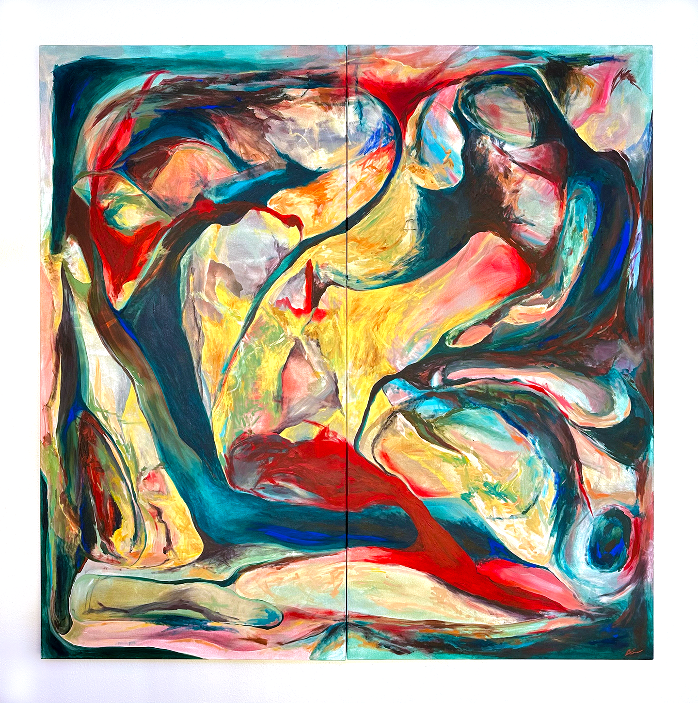 "Scape" 2024, 180x170 cm, acrylic on canvas