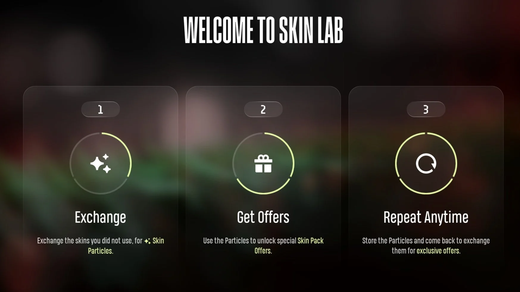 Skin Lab — ein neues Feature in UFL. Wähle. Passe an. Gewinne.