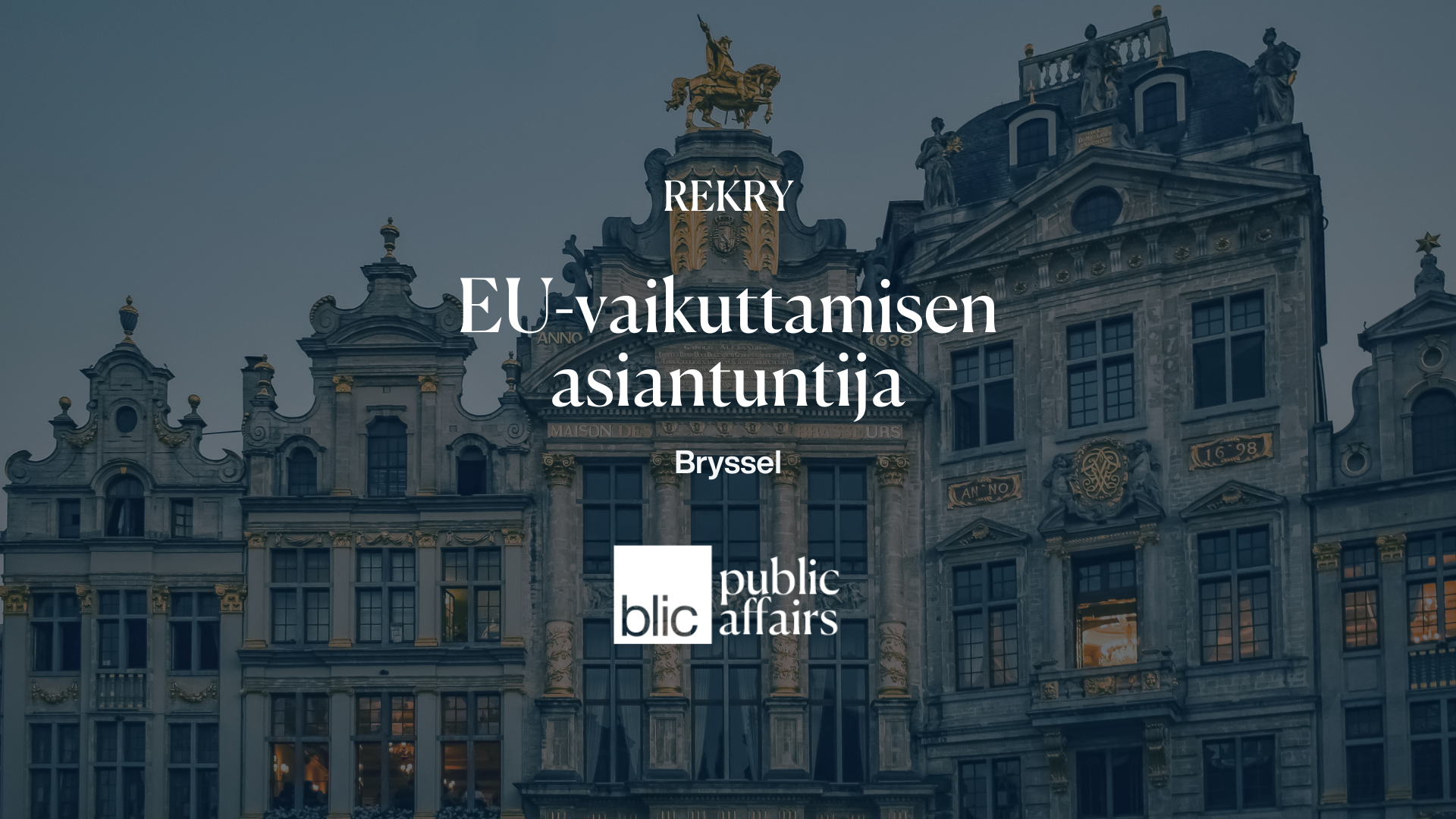 EU-vaikuttamisen asiantuntijaksi Brysseliin
