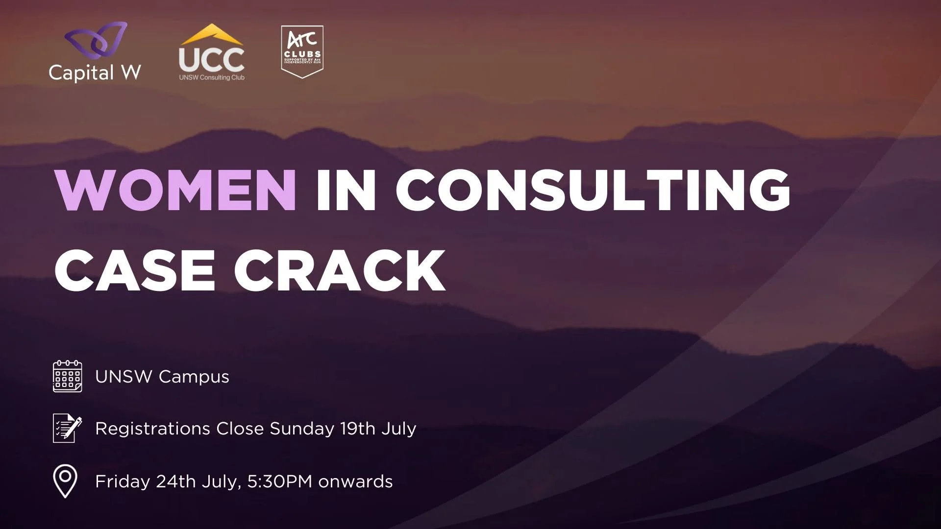 Capital W x UCC: Women in Consulting Case Crack