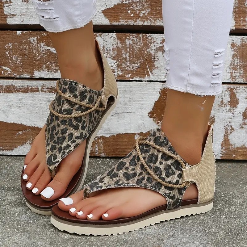Leopard print sandles