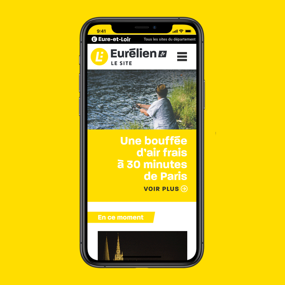Preview du site internet sur téléphone