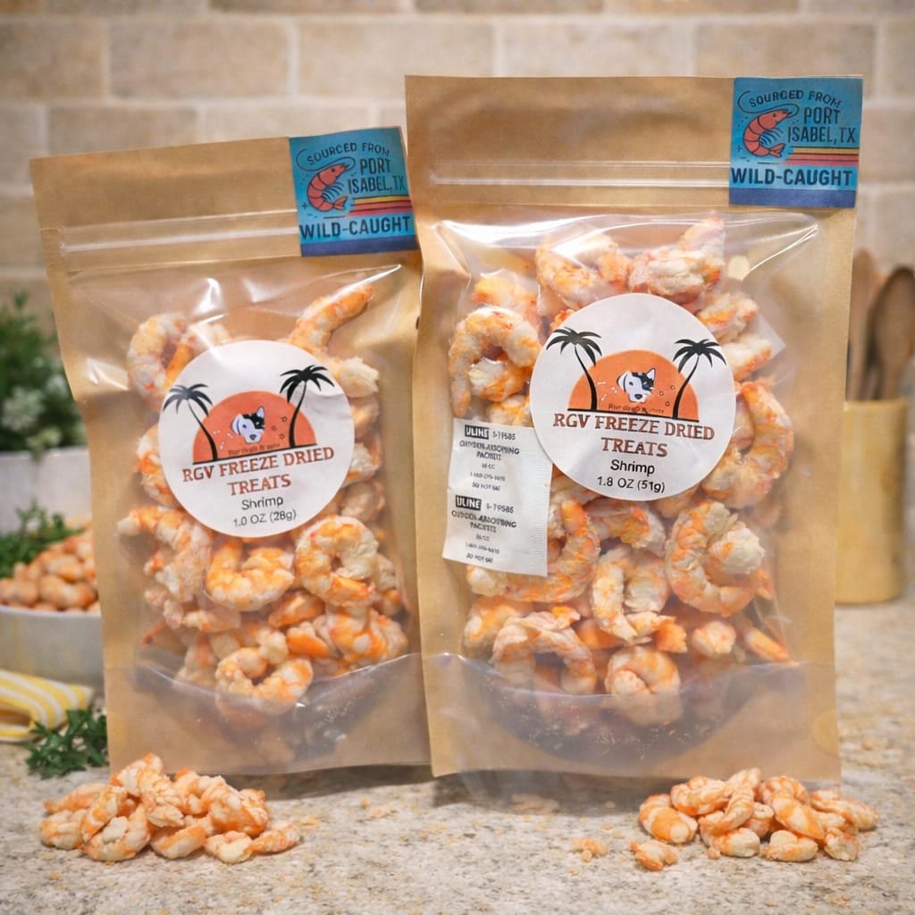 Cooked Freeze-Dried Gulf Shrimp