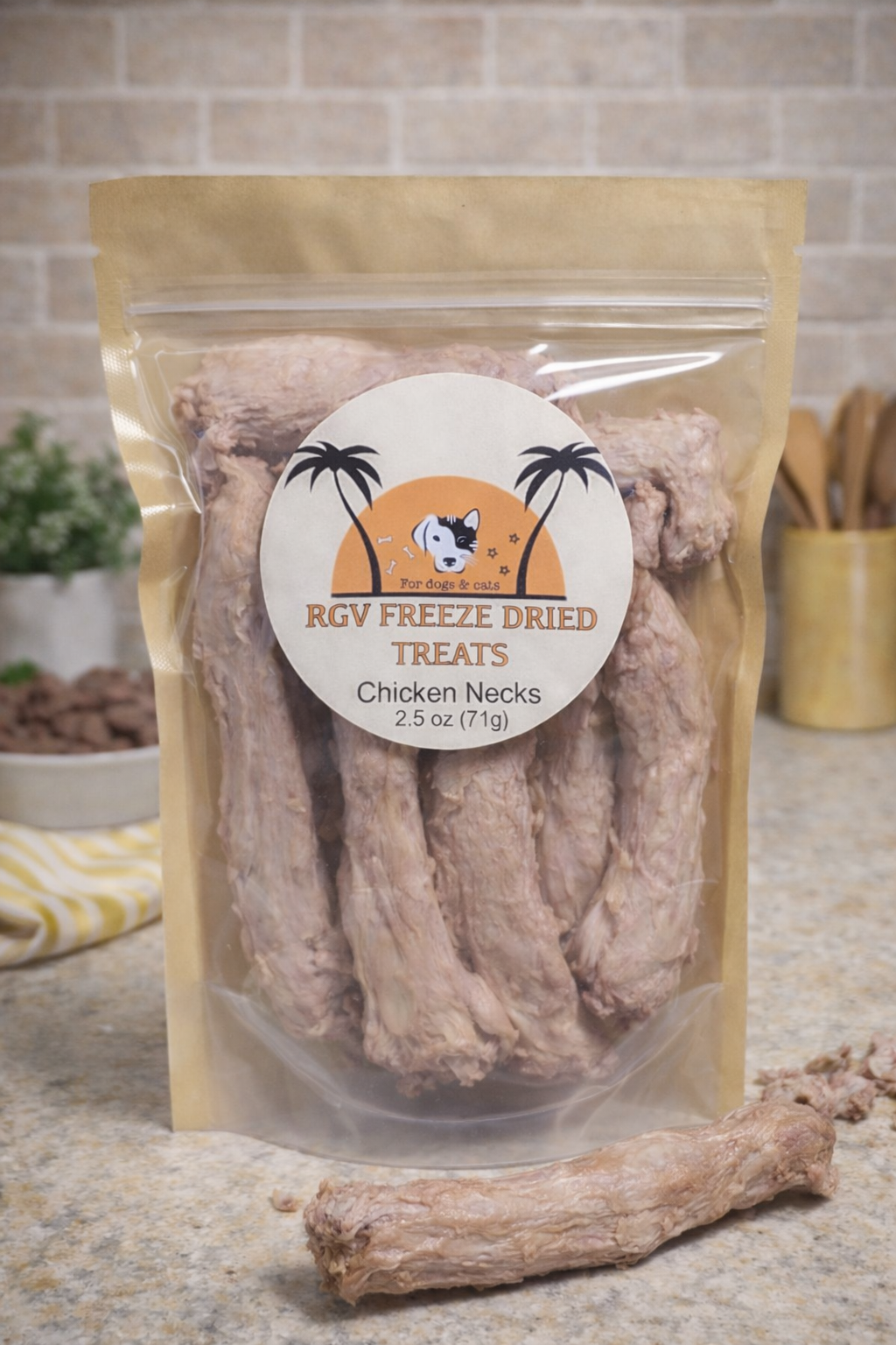 Raw Freeze-Dried Chicken Necks Chews