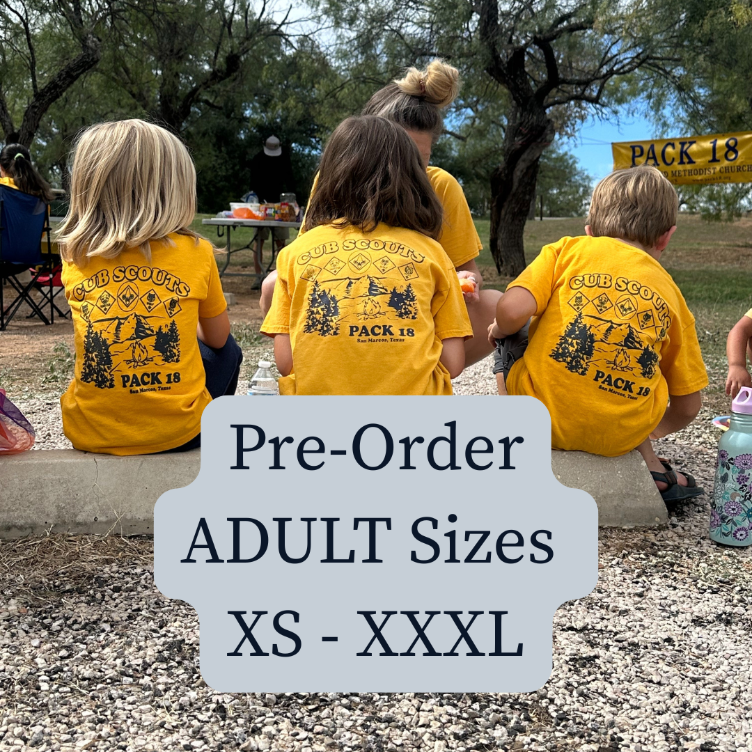 Fall Pre-order Adult Pack Shirt Size Small