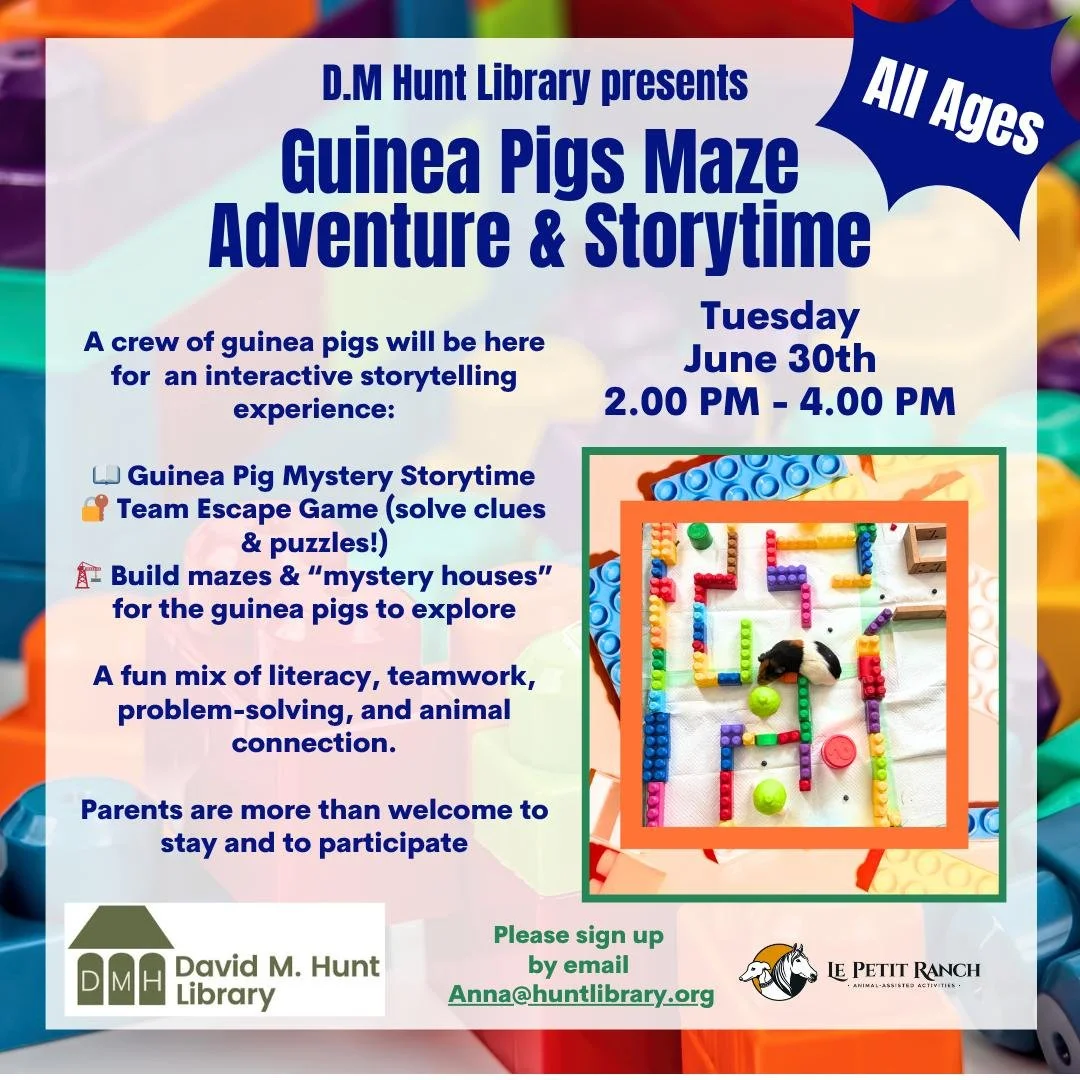 Guinea Pigs Maze Adventure at the Library
